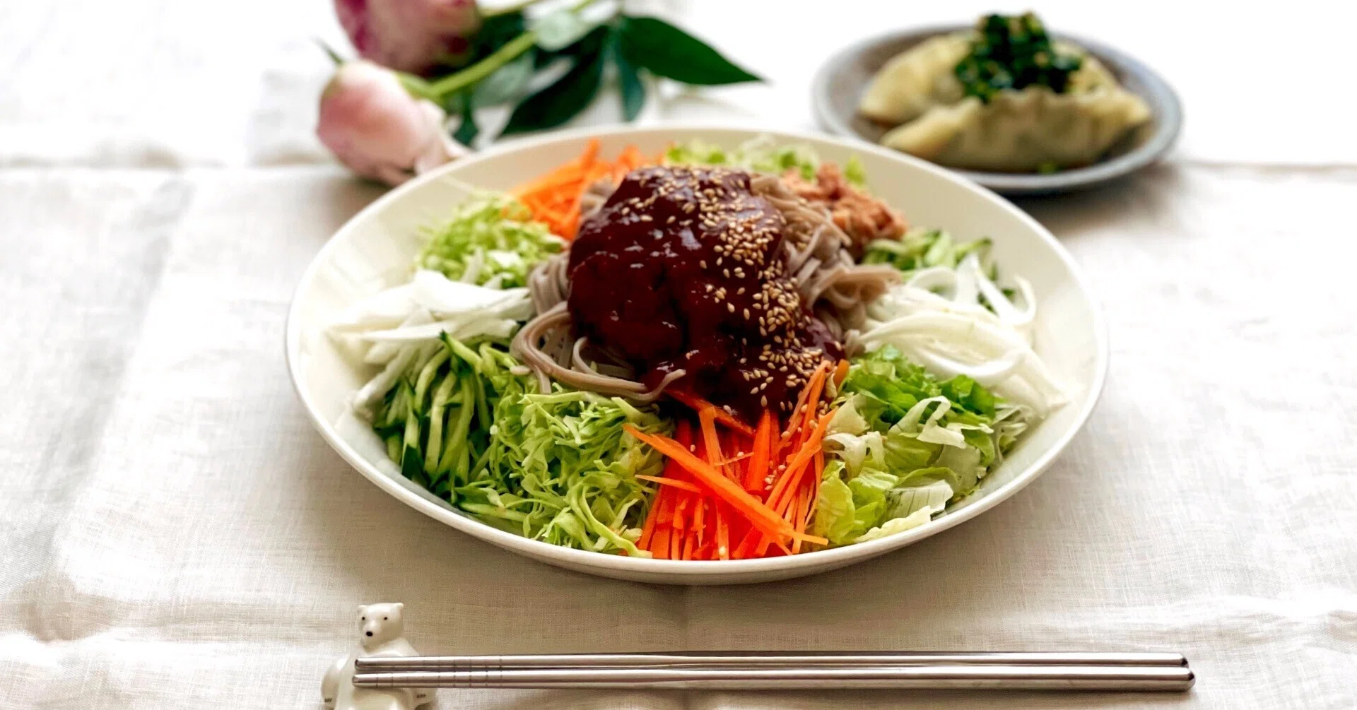 十割そばでつくる、韓国和え麵｜〝チェンバンマッククス〟～しんどい暑