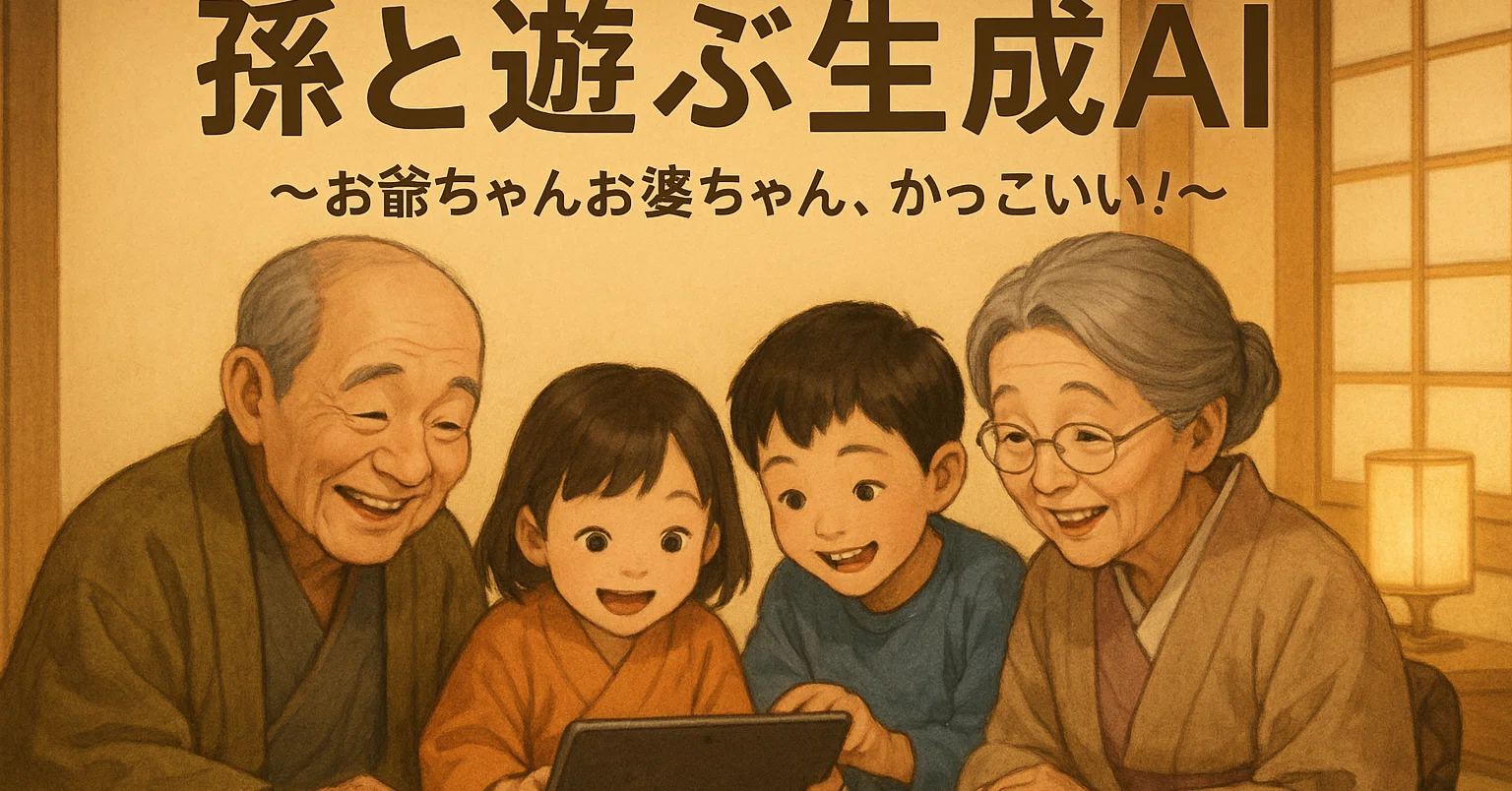 孫と遊ぶ 生成AI ～お爺ちゃんお婆ちゃん、かっこいい！～』第3章・第4 