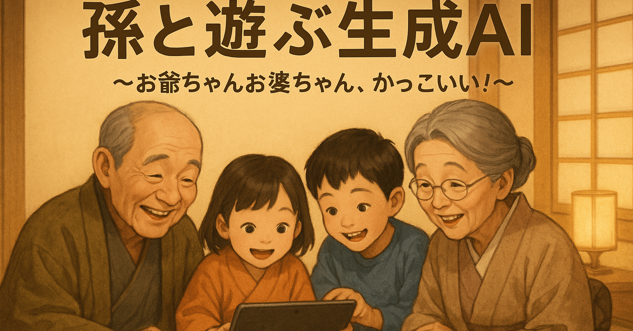 孫と遊ぶ 生成AI ～お爺ちゃんお婆ちゃん、かっこいい！～』第9