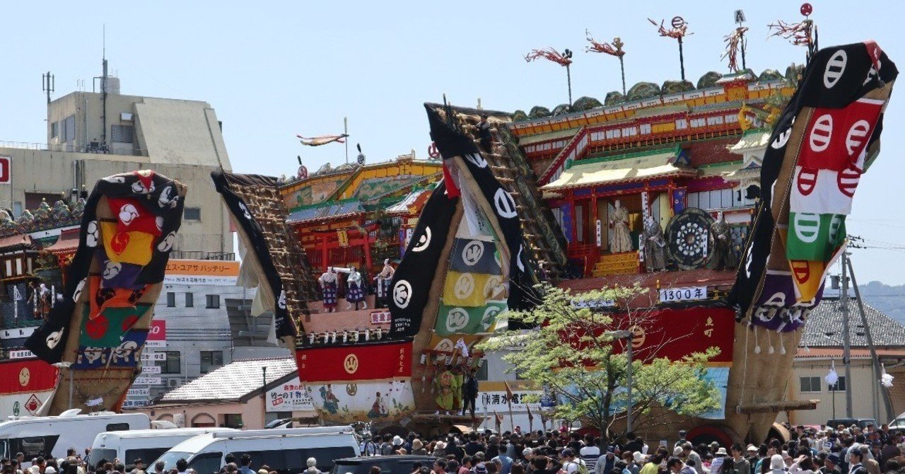 驚きの巨大山車 でか山祭り 前田利家出世の地に残る優美な暖簾 七尾市 歩いて 探して 歴史を発掘する黒田涼 Note