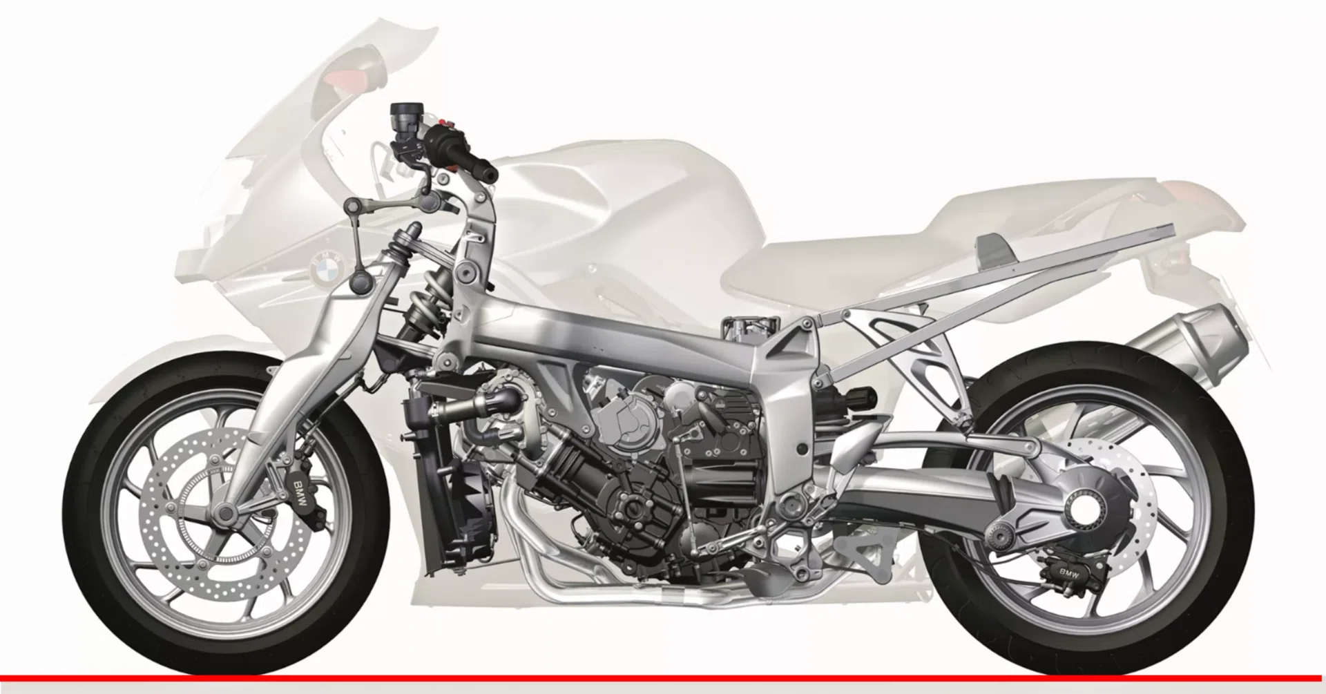 BMW K1200S のサスペンション［モーターサイクルの運動学講座・その8