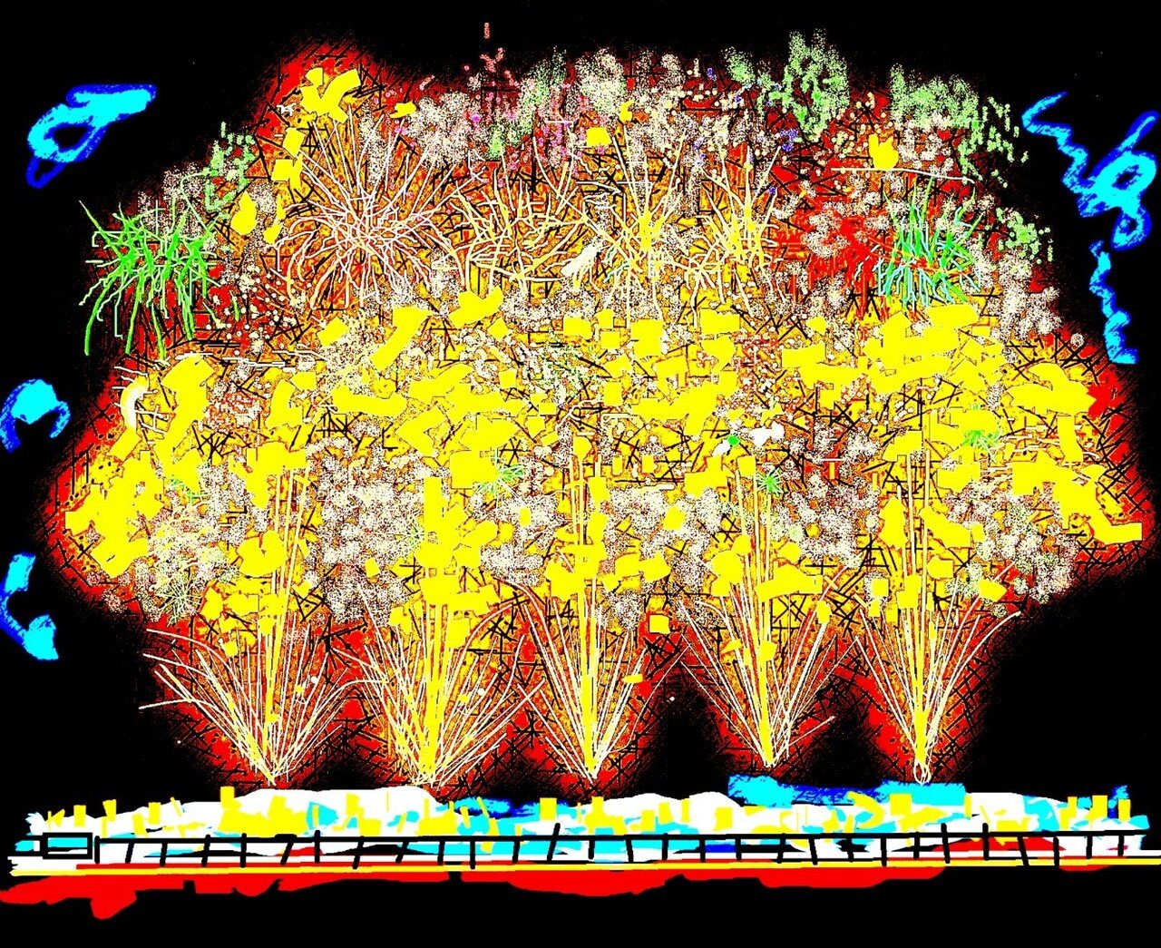 早い物勝ち❗️Xで人気爆上中作家ちはの❗️額付き原画！「お花に集まる動物たち」 香原博 on X: 
