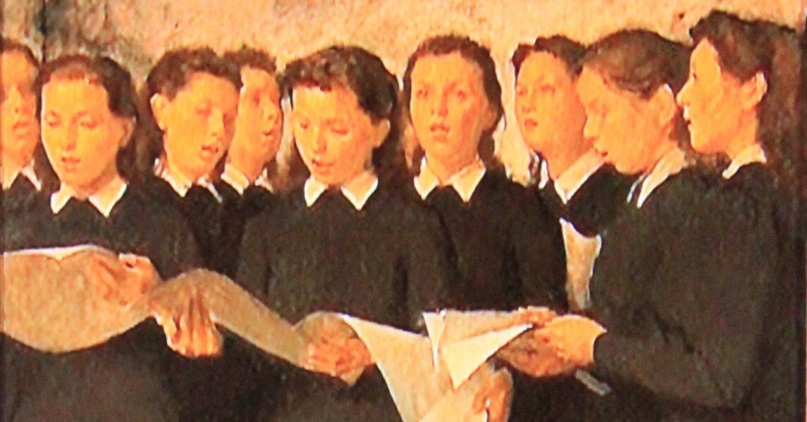 『小磯良平画伯』　斉唱　印刷で限定複製いたしました。 小磯良平画伯』 斉唱 印刷で限定複製いたしました。 - メルカリ