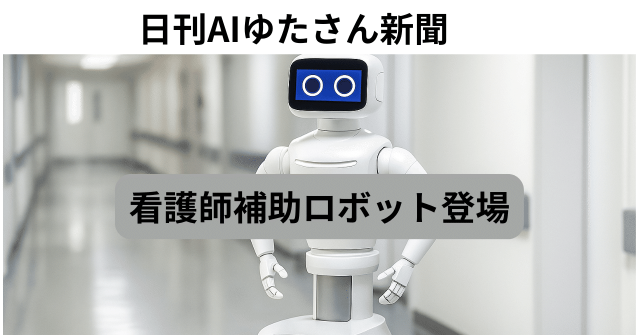 看護師補助ロボット登場｜yutapii