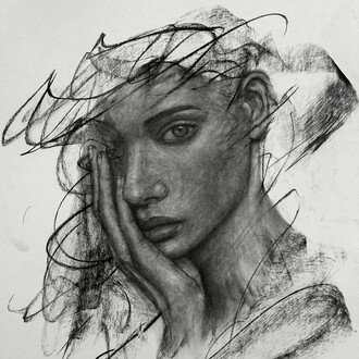 観るだけでは見えないもの 。木炭で描く肖像画が教えてくれたこと