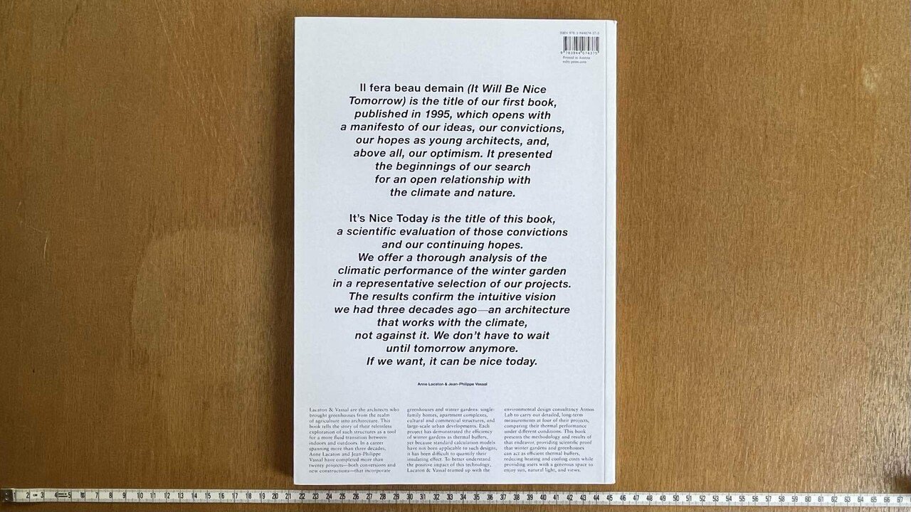 Lacaton & Vassal - It's Nice Today: On Climate, Comfort and