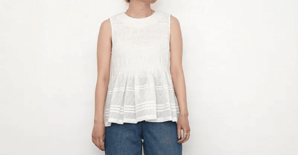 涼しく、心地よく。【ne Quittez pas】COTTON DOBBY SLEEVELESS