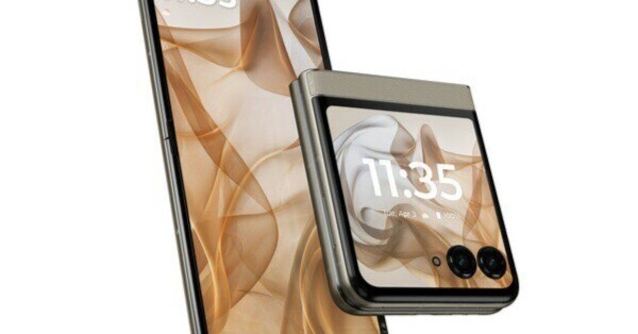 MOTOROLA razr50 サンドクリーム SIMフリー版 中古】motorola razr 50