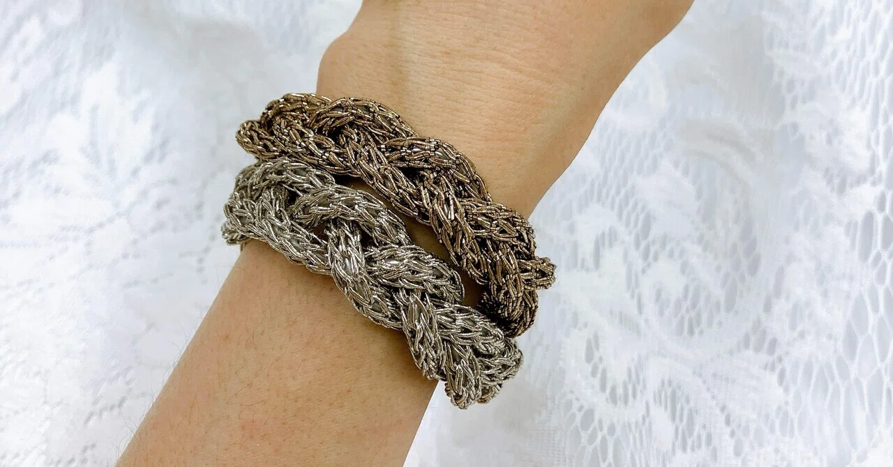 i-cord KNITTERで作る三つ編みバングルレッスン｜Filier林忍