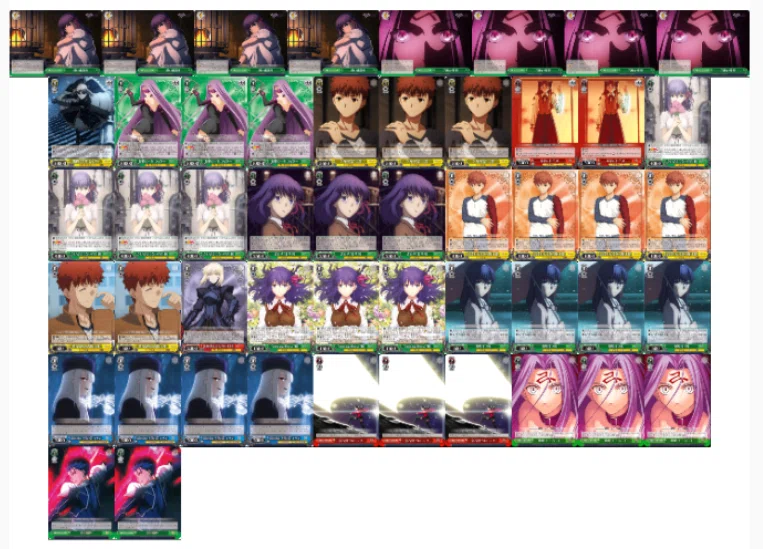 WS Fate 8宝デッキ Fate ヴァイスシュヴァルツ fate 8宝 桜 ライダー デッキ デッキ 8宝
