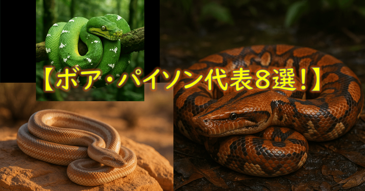 初心者でもいける？ボア・パイソン代表8選！【サイズ・魅力・注意点