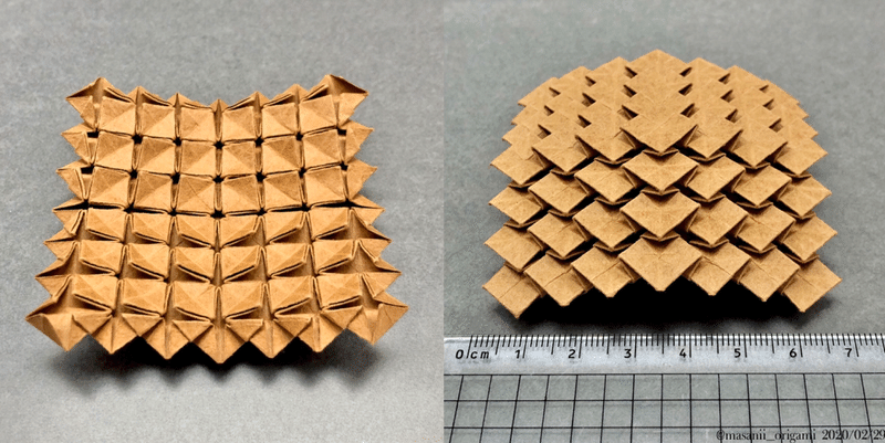 折り紙らしくないのが良い あじさい折り 斜め折り四段ピラミッド まさにぃ Note