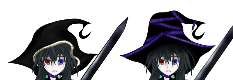 立ち絵修正完了 旧絵比較 霜海 Note