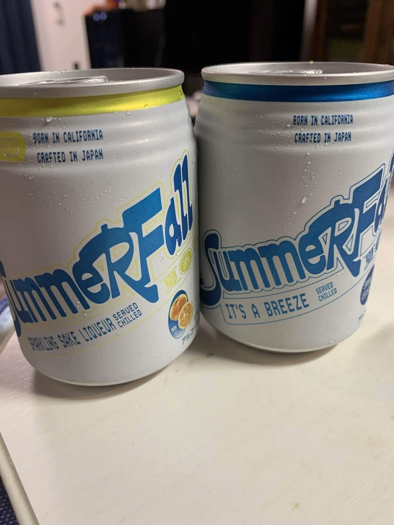 昨日全国のローソンで発売 スパークリング日本酒「SummerFall」を呑ん