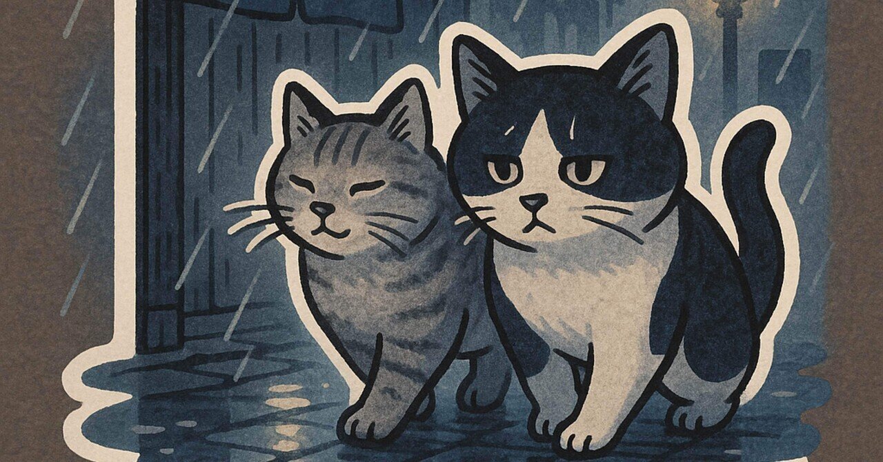 🔸第2話 梅雨の路地裏、猫は濡れても風流 Episode 2: In Ginza's