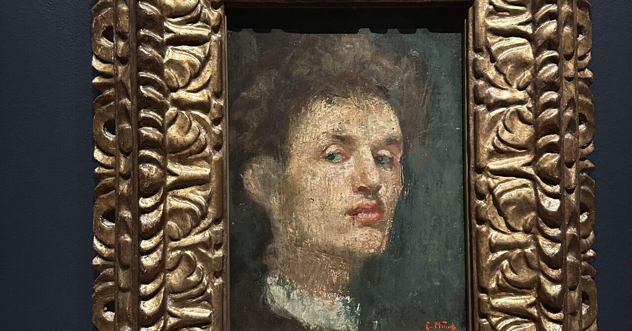 エゴン・シーレ、【首を傾げた自画像】、希少な画集画、状態良好 エゴン・シーレ展 ──ウィーンが生んだ若き天才──｜柿木伸之 |