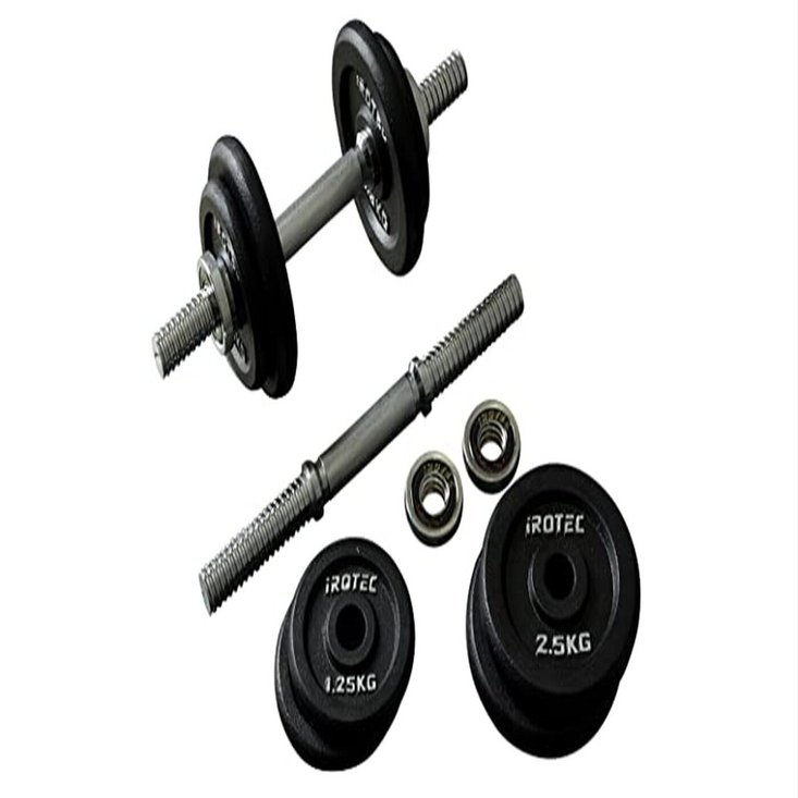 自宅トレーニングに最適なIROTEC アイアンダンベル 20KG セット