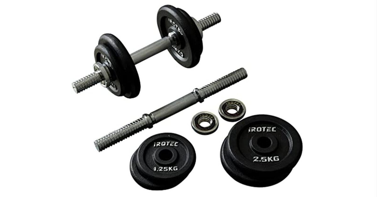 IROTEC(アイロテック)ダンベル 20キロ 未使用 IROTEC(アイロテック)ダンベル 20キロセット 未使用