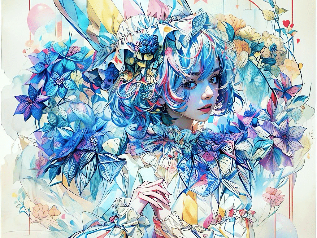 絵　ワンちゃんと紫陽花 ______ 紫陽花 ✾𓈒𓂂𓇬.② ┈┈┈┈┈┈┈┈┈┈🪄︎︎ 6月28日