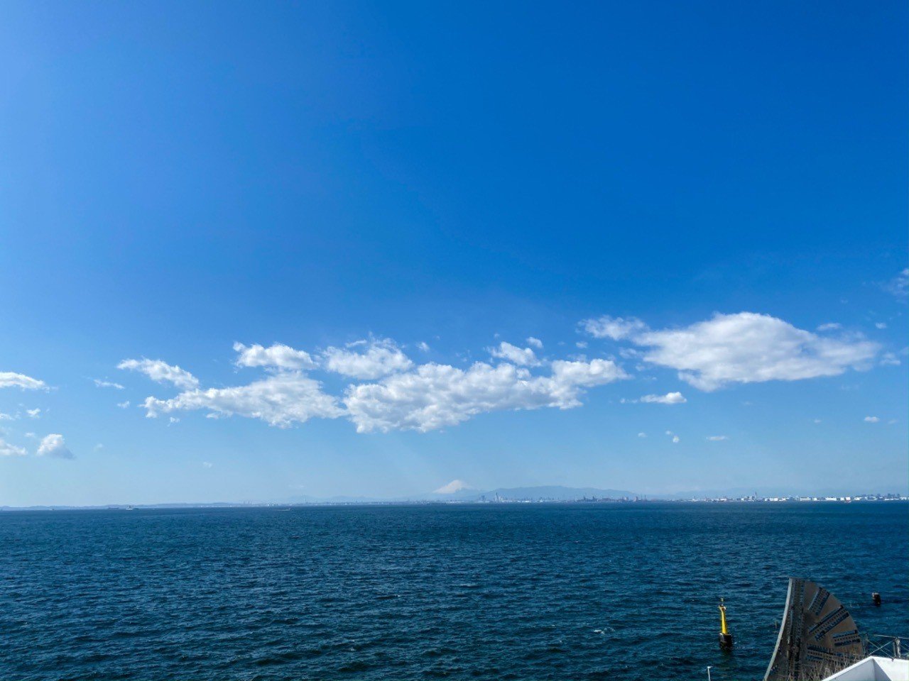 はじめての海ほたる。晴れた日の富士山がきれい｜真士(まさし)