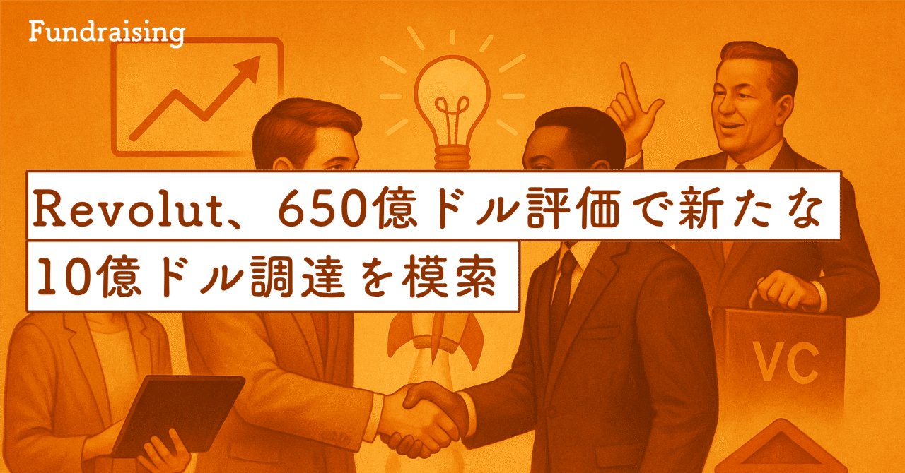 Revolut、650億ドル評価で新たな10億ドル調達を模索｜SecondWave