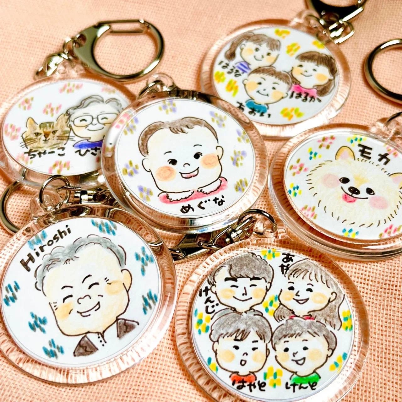 累計500個突破】「飾らない」似顔絵キーホルダーが生まれた理由｜ちひろ