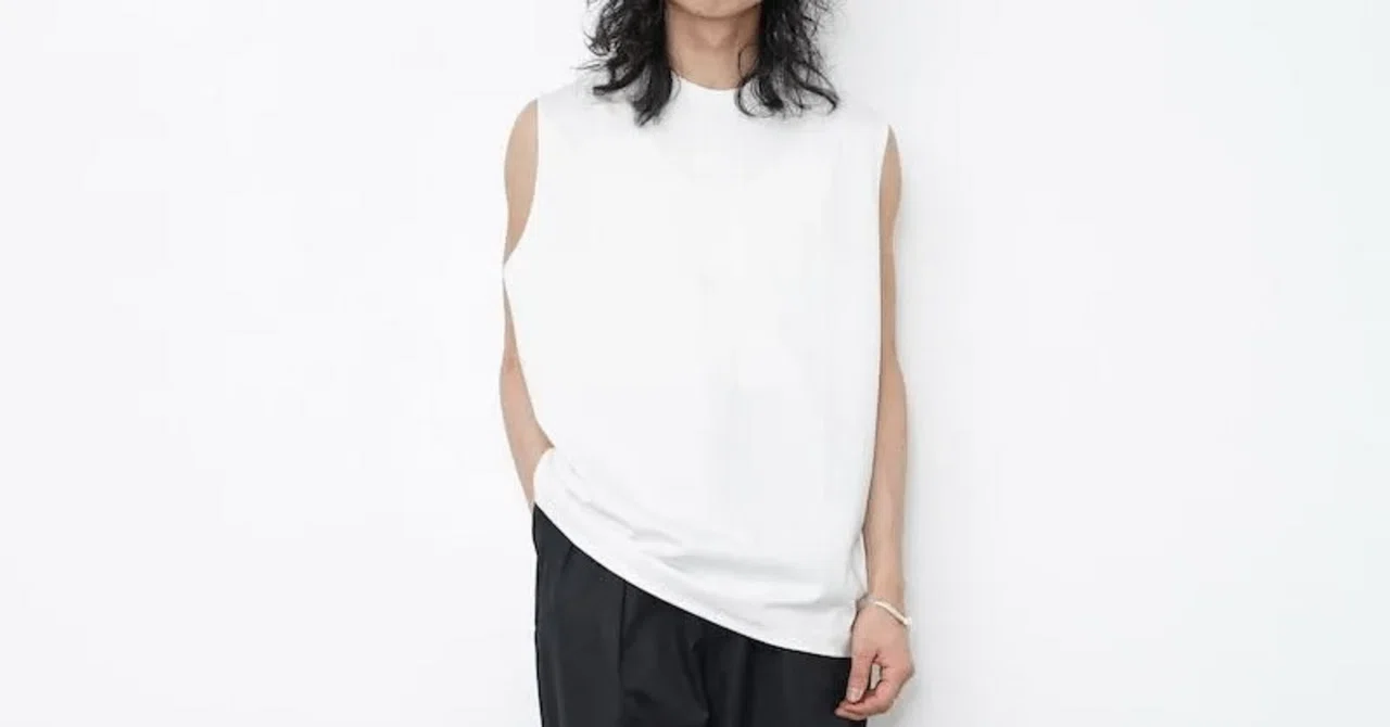 新品 ULTERIOR スヴィンスエード天竺 ノースリーブ 5 白 この夏のアップデートにおすすめ 〈ULTERIOR〉SUVIN SUEDED TENJIKU