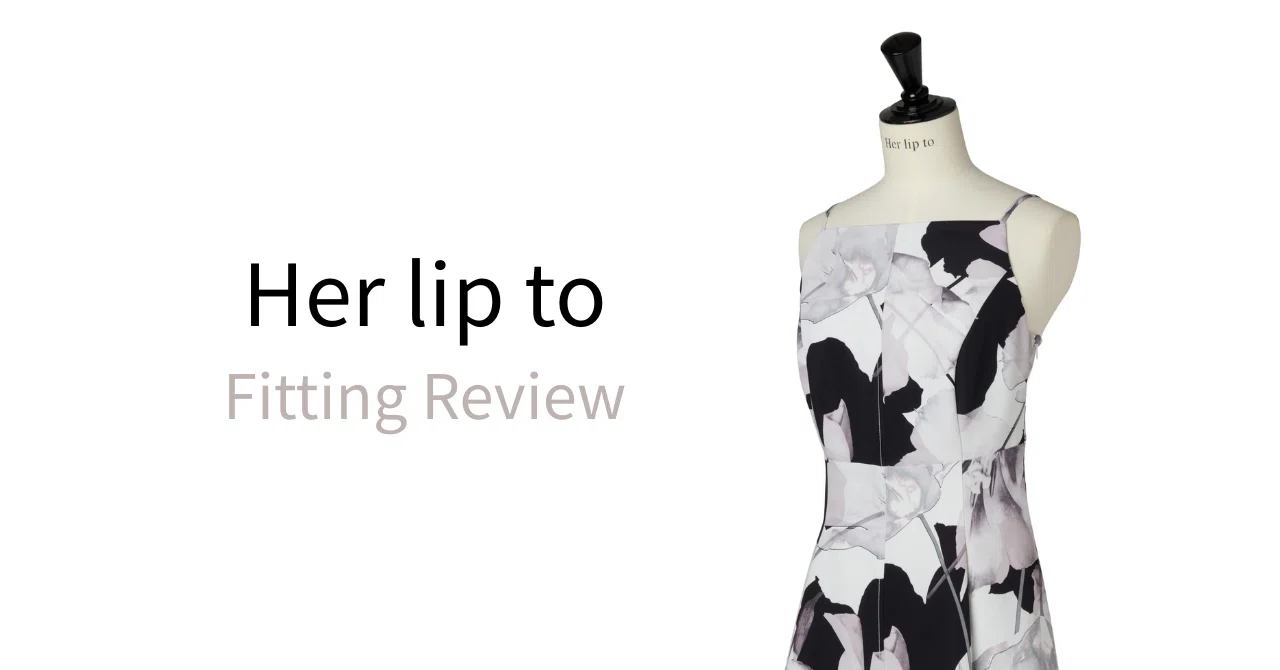 herlipto Las Flores Cami Dress ブラック 試着レビュー#18｜Herlipto｜Las Flores Cami Dress｜Her closet note