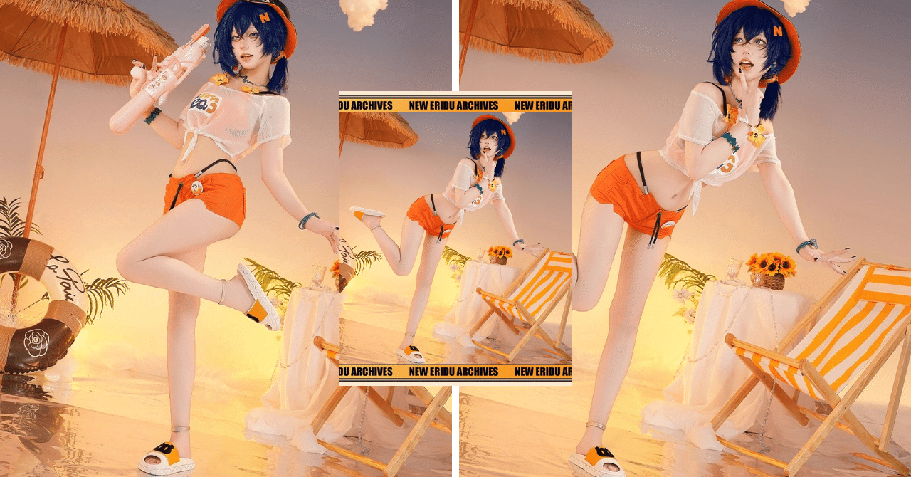 Nakorara『ゼンゼロ』リン 夏色ブルースカイ コスプレ衣装 完全セット