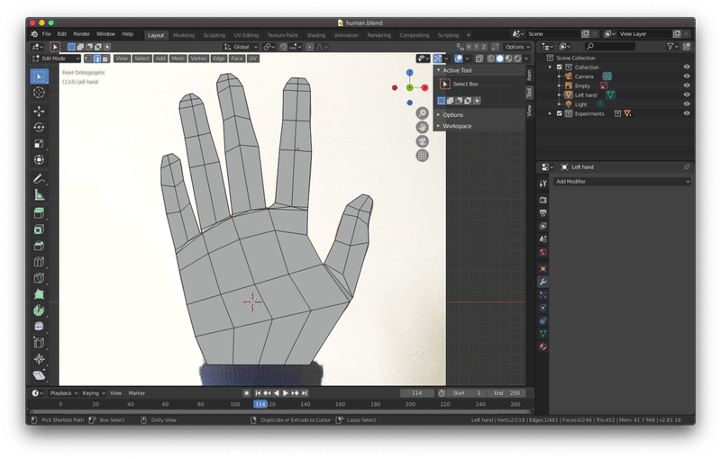 メモ9 Blender 人の手のモデリング At Ishikawa Note メモ9 Blender 人の手のモデリング At Ishikawa Note