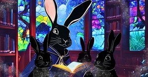【インパクトアート】月の裏側でダンスするうさぎの絵【F8号】 インパクトアート】月の裏側でダンスするうさぎの絵【F8号】