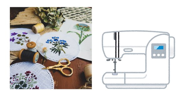 刺繍ミシンでぬいの顔を作る①購入編｜にぎりめし
