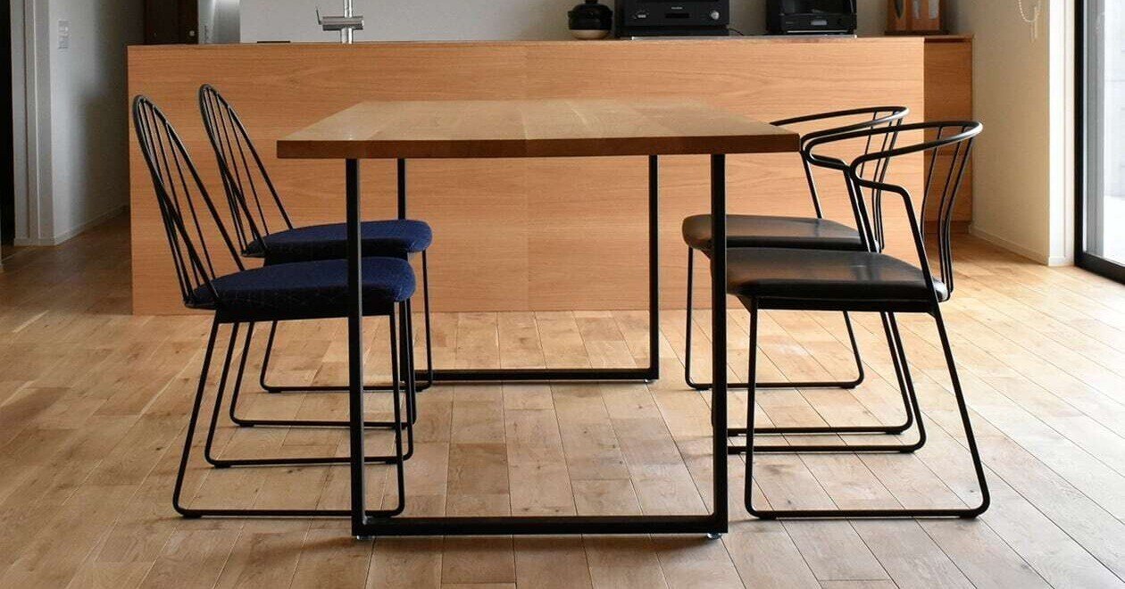 サイズオーダーできます。“鉄脚選び”から楽しむ家具づくり