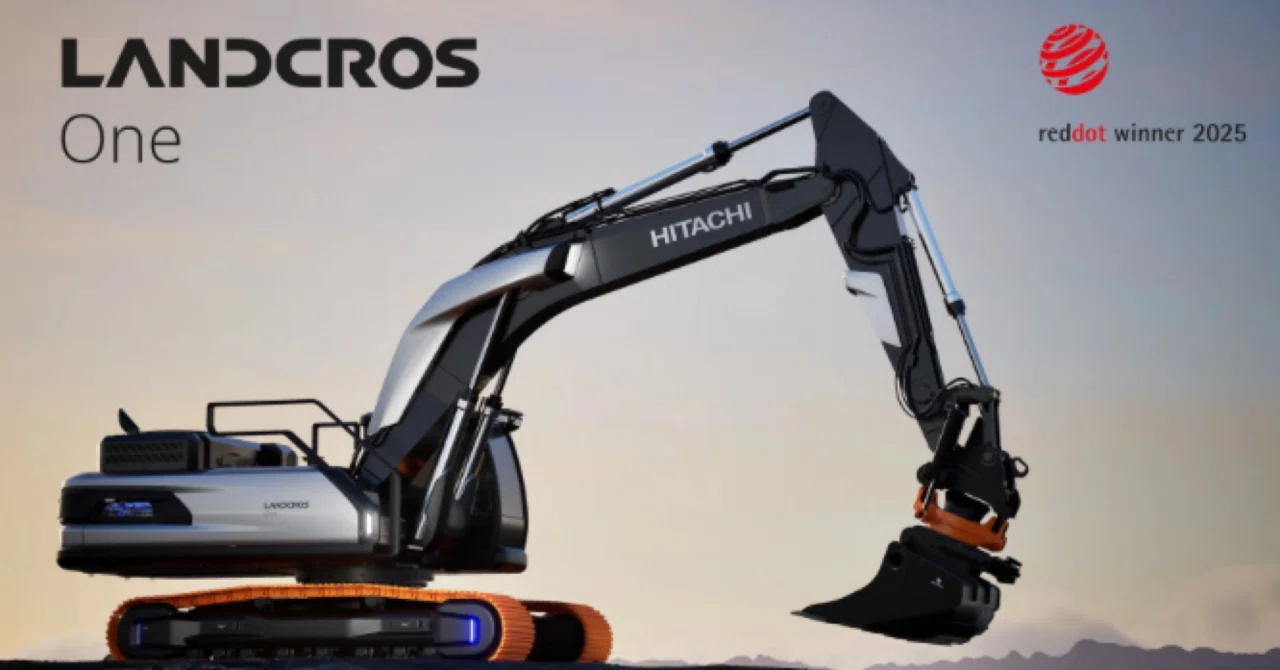 日立建機のコンセプトショベル「LANDCROS One」がレッド・ドット
