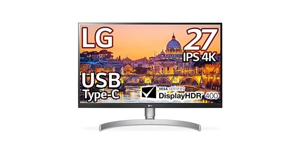 【使用時間28時間】LG 27UP850N-W 27インチ 4K 27