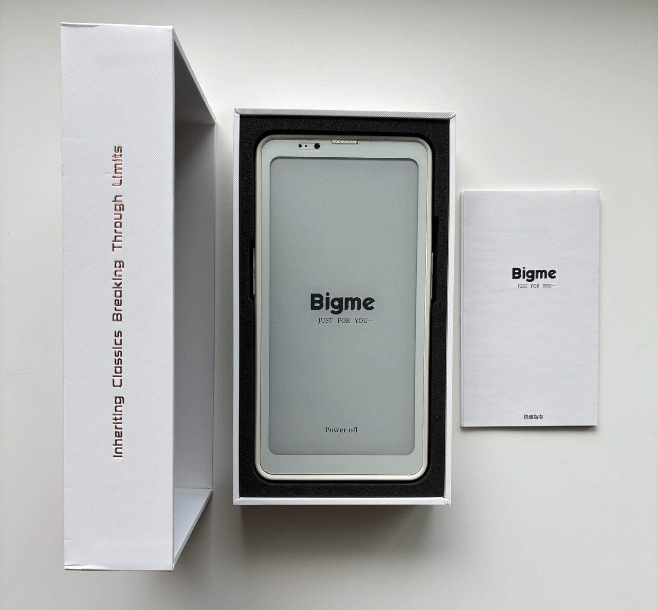Bigme Hibreak Pro 電子書籍リーダー ホワイト SIMフリー 5G対応電子ペーパー搭載スマホ「Bigme HiBreak Pro日本語版」