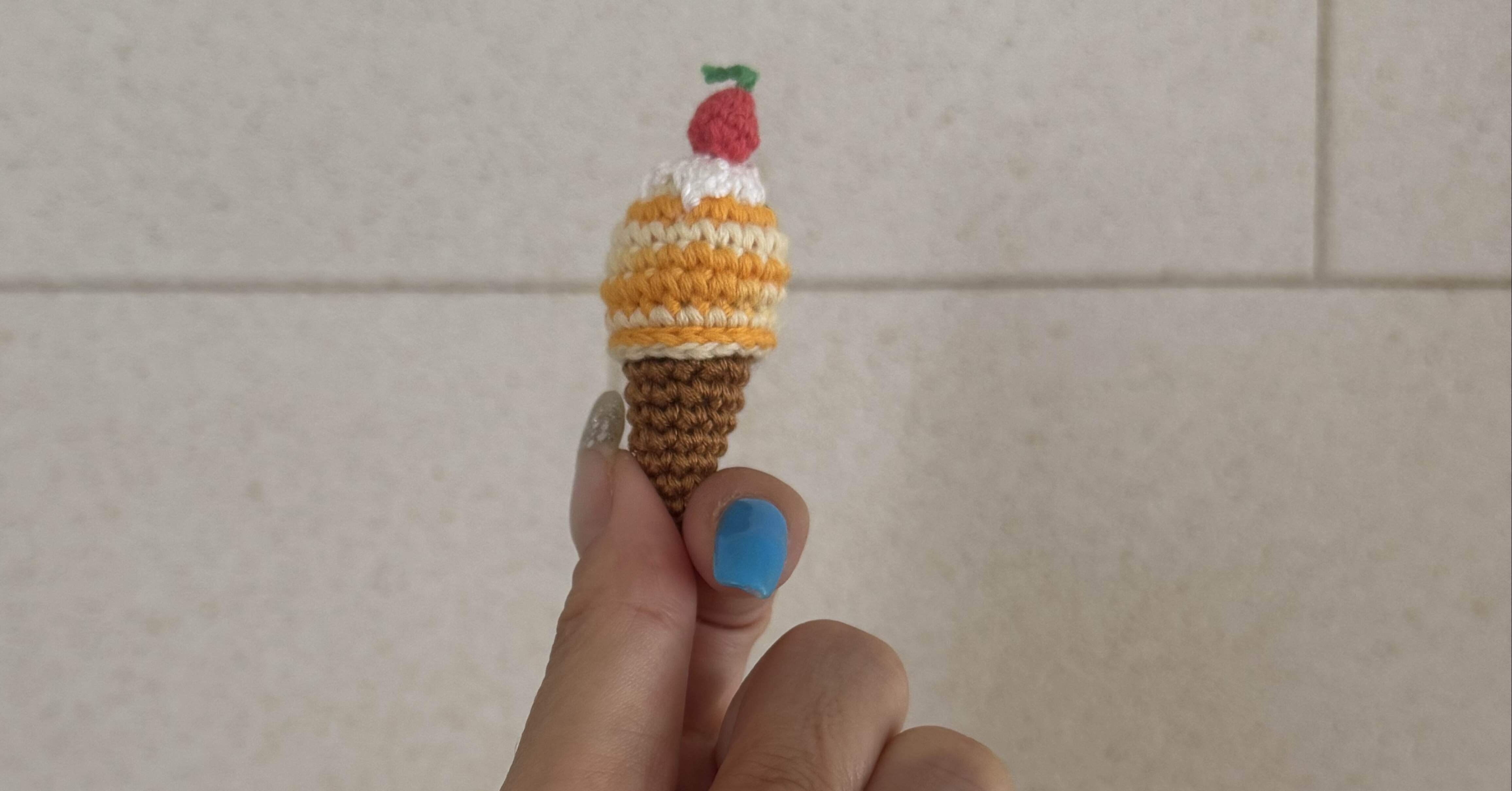 アイスクリームのあみぐるみ【編み方】🧶｜magliacampanelloマリア