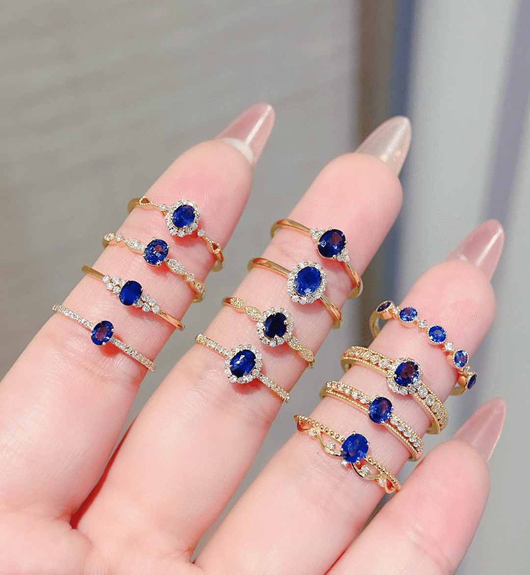 天然ルビー×サファイア リング 7万円代以内】ルビー/サファイア/エメラルドK18リングにご紹介