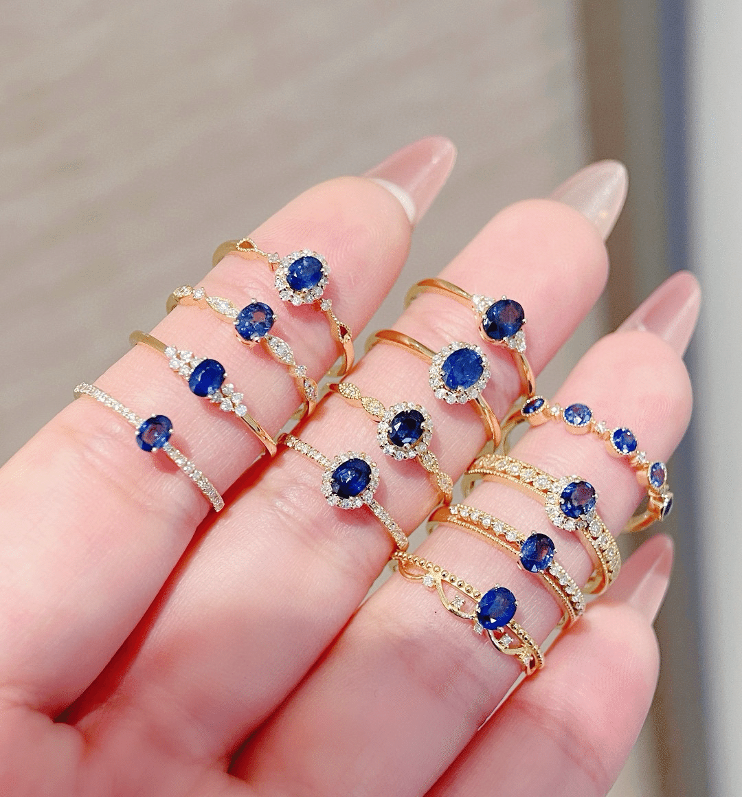 7万円代以内】ルビー/サファイア/エメラルドK18リングにご紹介