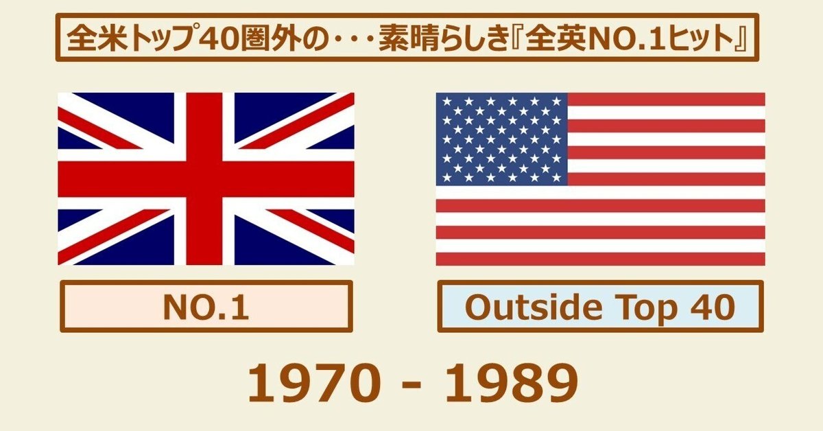 209【全米トップ40圏外の・・・素晴らしき『全英NO.1ヒット