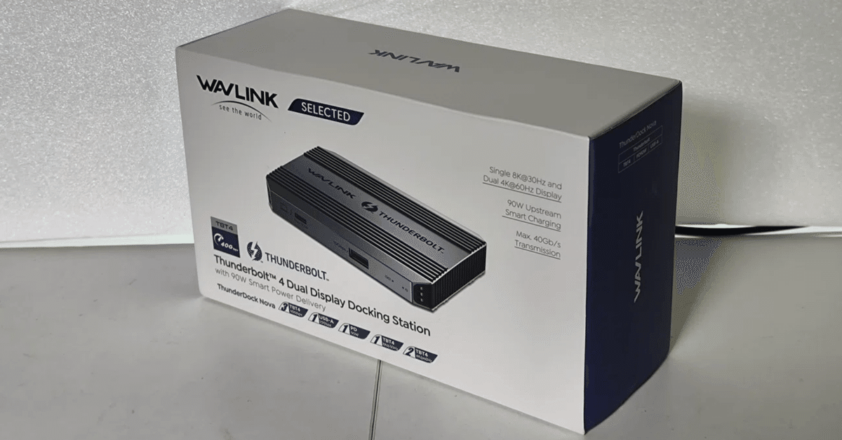 WAVLINK ThunderDock Nova デュアルディスプレイ WAVLINK ThunderDock