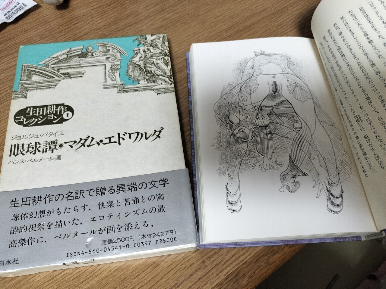 生田耕作　眼球譚　マダム　エドワルダ　ジョルジュ　バタイユ　限定 生田耕作コレクション1 眼球譚／マダム・エドワルダ ジョルジュ