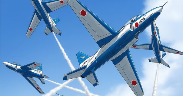 ブルー・インパルス　2枚　初期 ブルーインパルス T-2 (プラモデル) - ホビーサーチ ミリタリー
