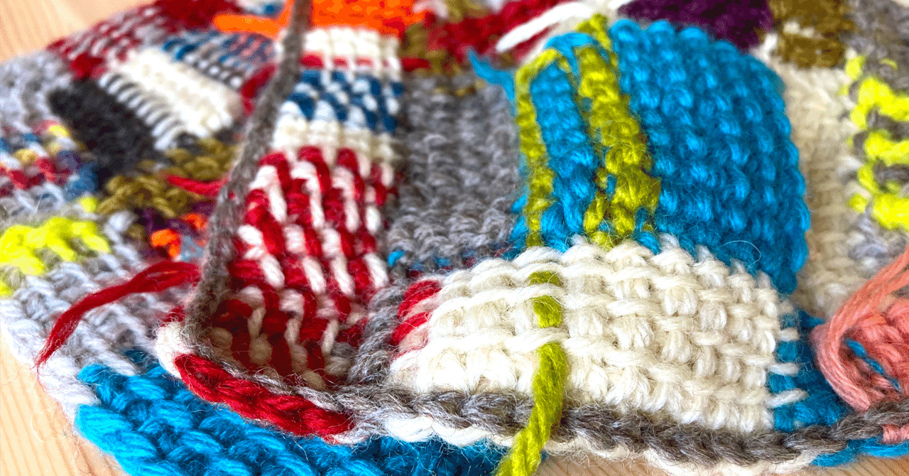 編み物] アフガン編みのブランケットのレシピ｜語学参考書などを紹介するよ