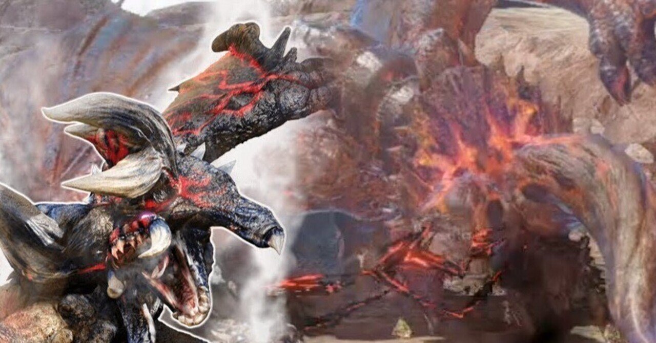 動画見て】鏖魔ディアブロスとヌシ・ディアブロスの咆哮突進を比較して