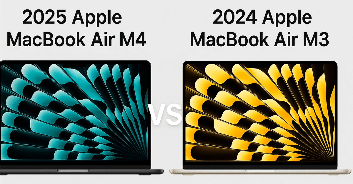 Apple MacBook Air M4 と M3 違い 比較｜処理性能・画面サイズ