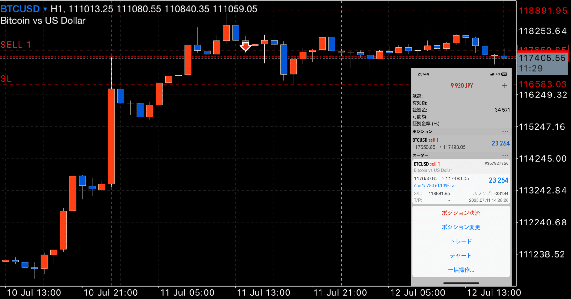 FX】休日はビットコイントレード！（7月12日）｜FX RT