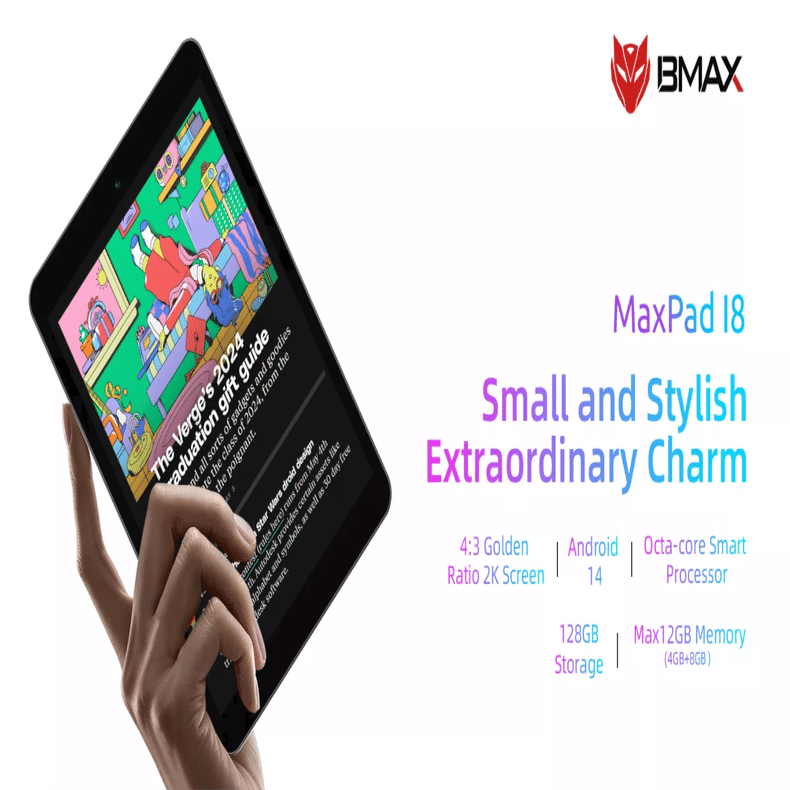 BMAX I8、アスペクト比 4:3、iPad miniライクな8インチタブレットが約1