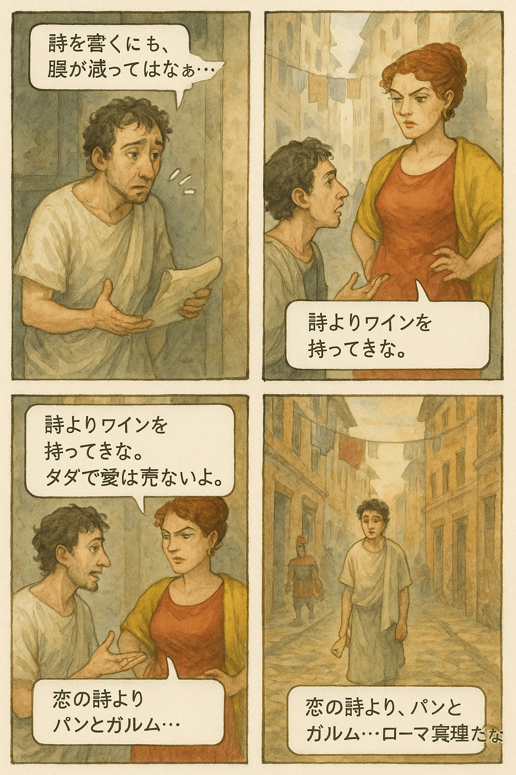 AI君と古代ローマ散策21、雑踏の中で｜harimako