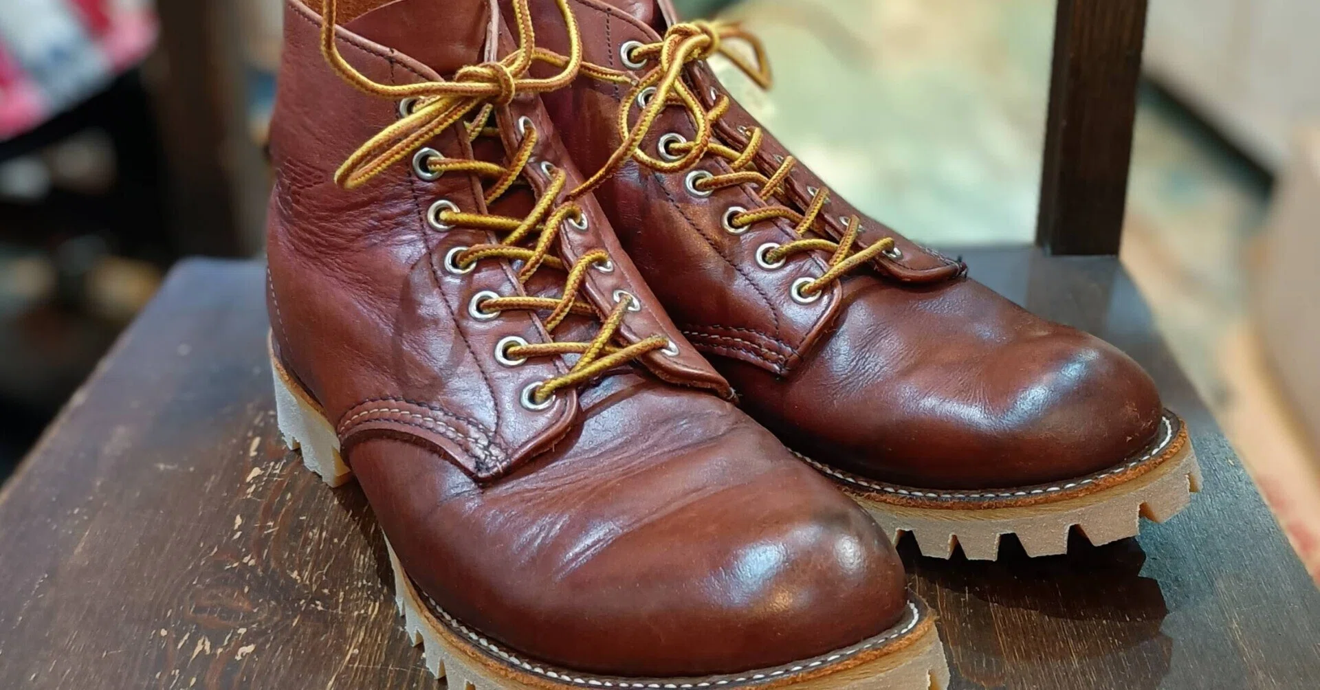 Resole/ソールカスタム】Red Wing#9105+vibram#100 Honey｜CREA Repair